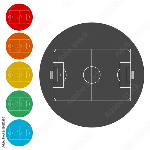 Soccer sport playground. Football field 
