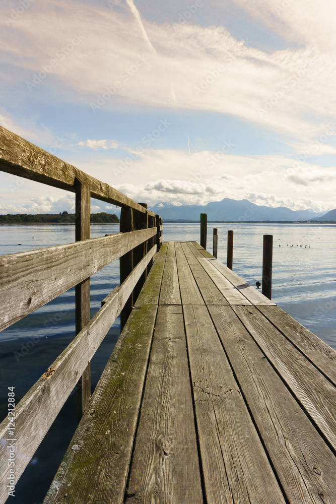wooden jetty (252) lake chiemsee