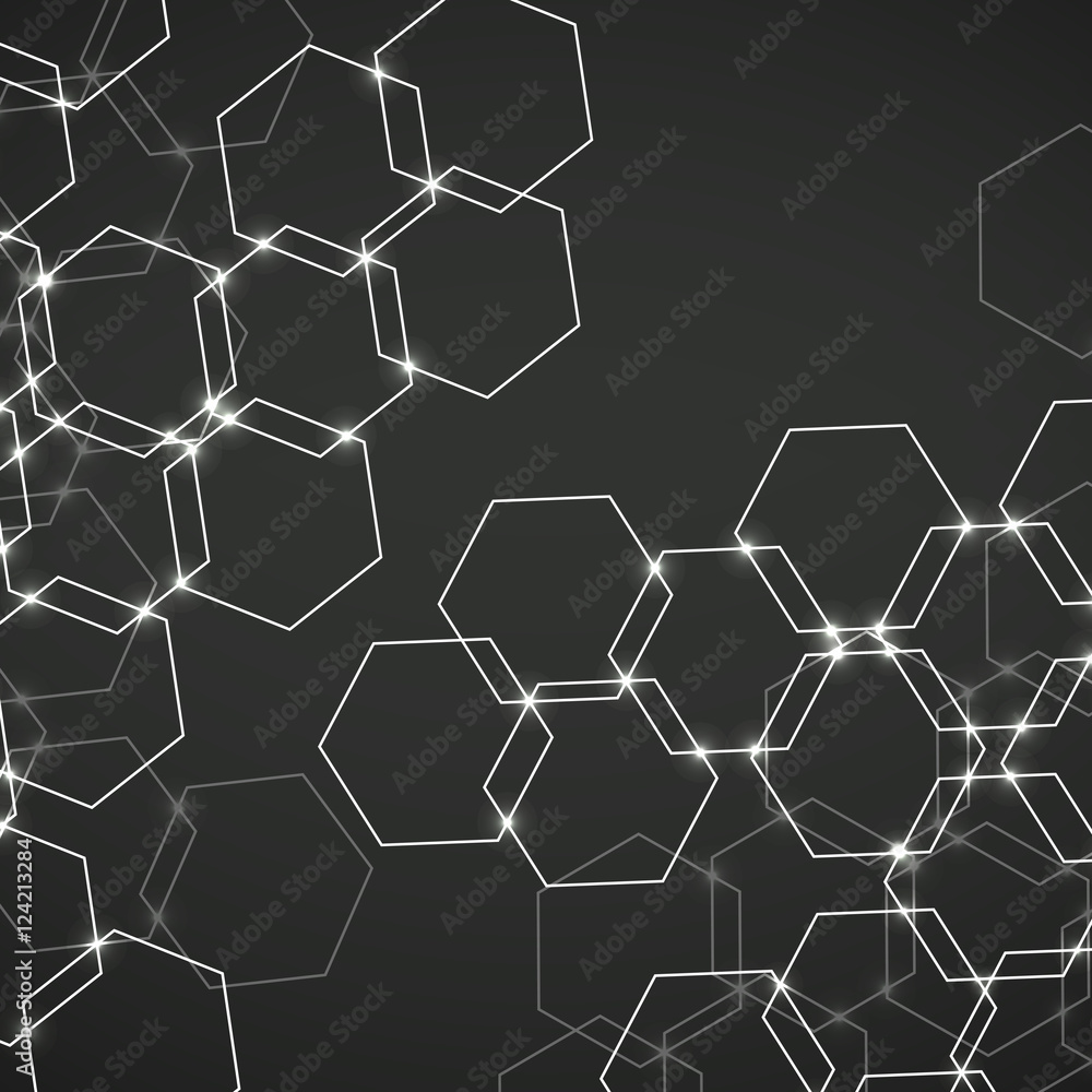 Abstract background of hexagonal cells, geometric design vector illustration eps 10 Abstract background of hexagonal cells, geometric design vector illustration eps 10