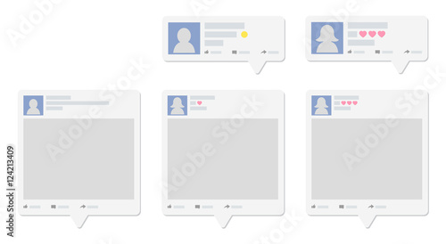 Social Media Post Flat Style