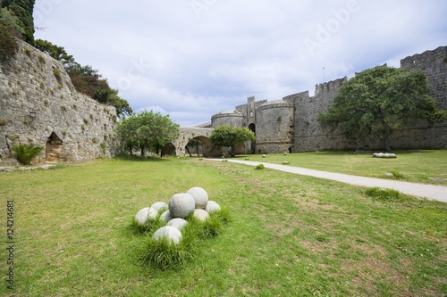 Moat and walls of Rhodes