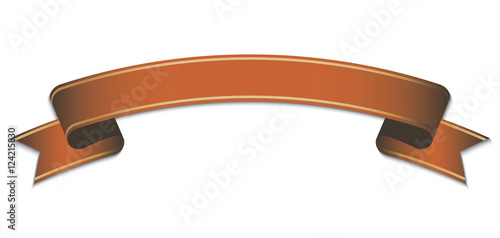 orange ribbon banner