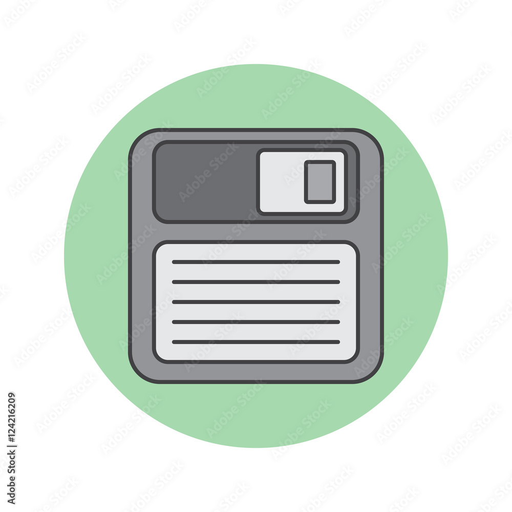 Save thin line icon, floppy disk filled outline vector logo illustration, linear colorful pictogram isolated on white Save thin line icon, floppy disk filled outline vector logo illustration, linear colorful pictogram isolated on white