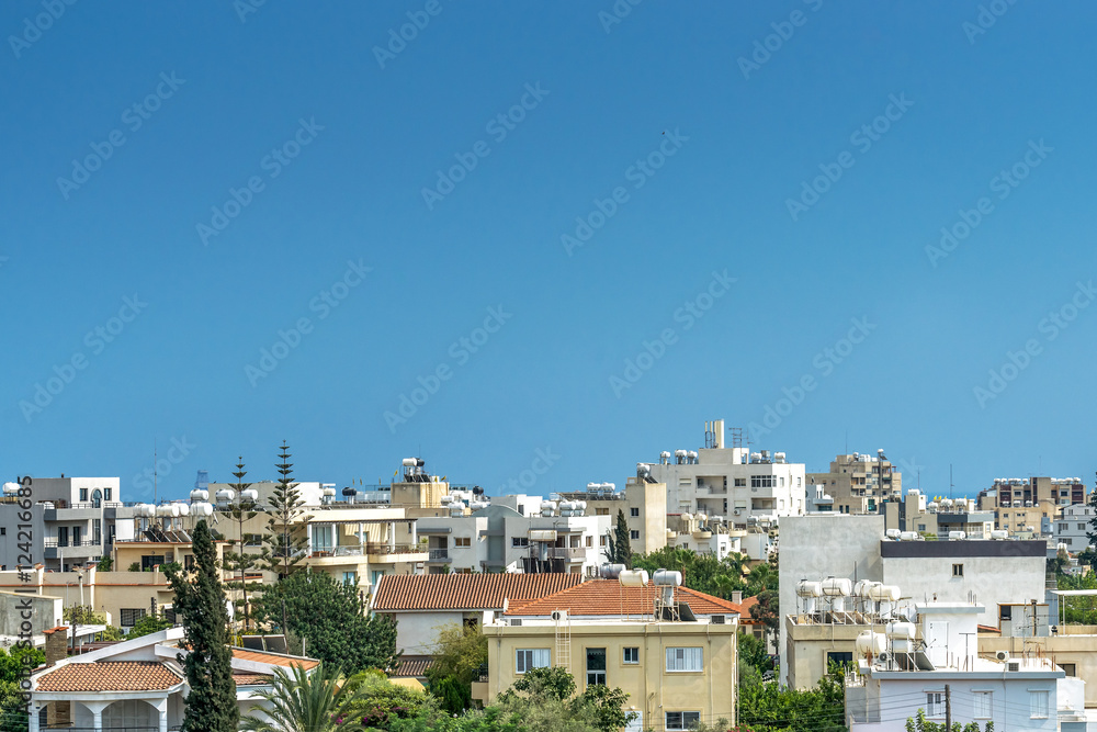 Фрагмент города Лимассол, Кипр.