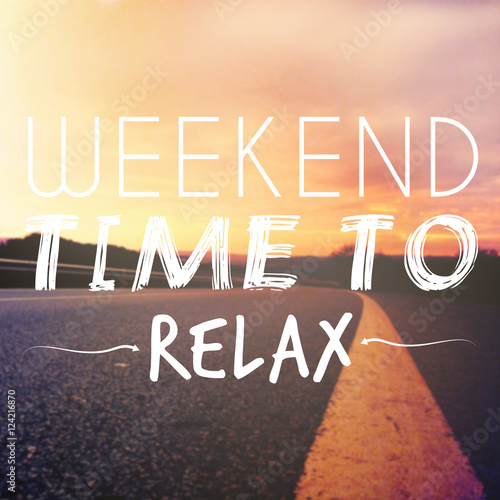 Relaxation and inspiring message text