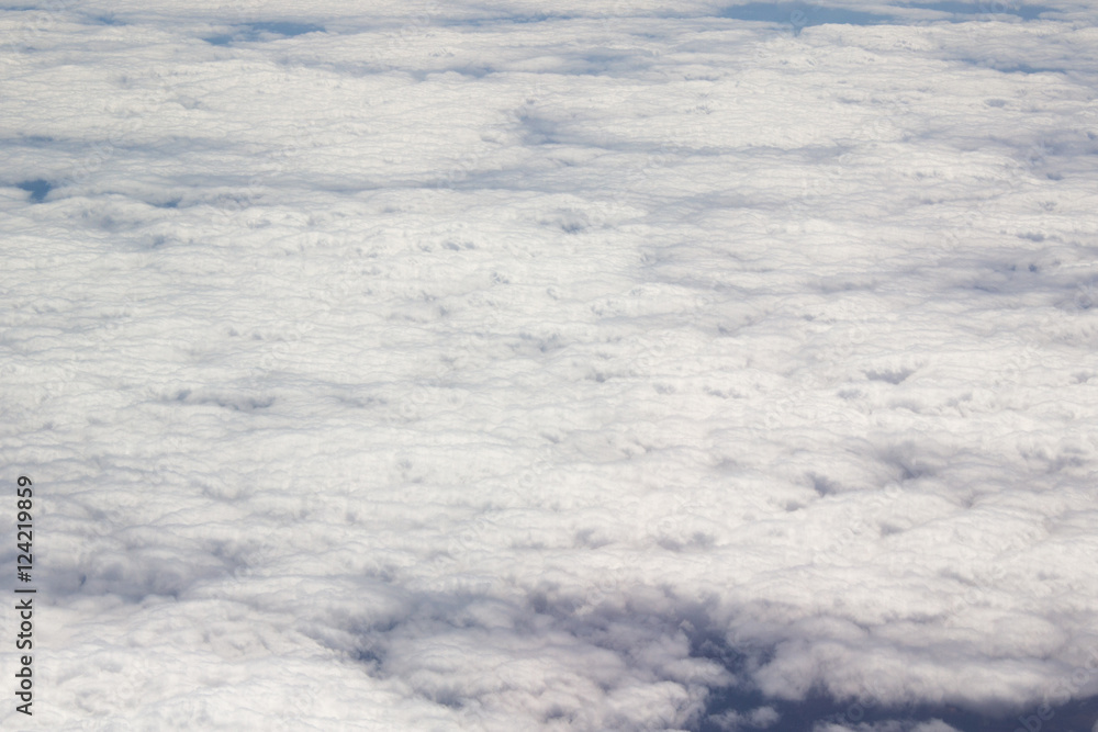 Luftaufnahme Wolken über Meer