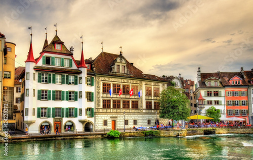 Buildings in the historic centre of Lucerne - Switzerland