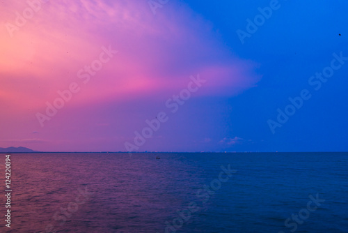 Sunset on sea Thailand © sitthitara