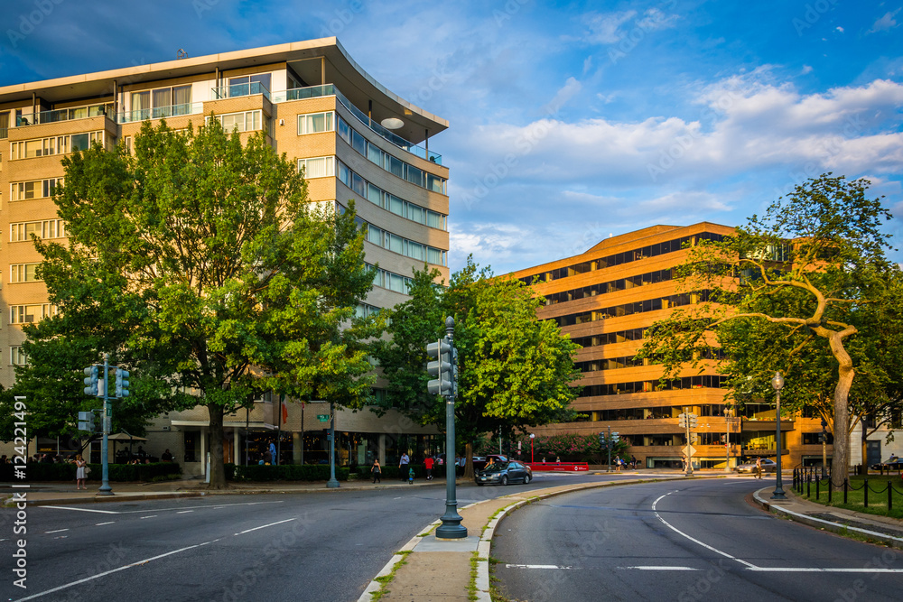 Buildings at Dupont Circle, in Washington, DC.