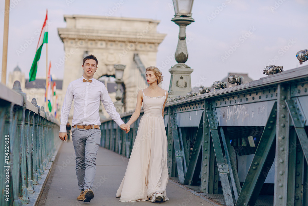 Obraz premium wedding day in Budapest