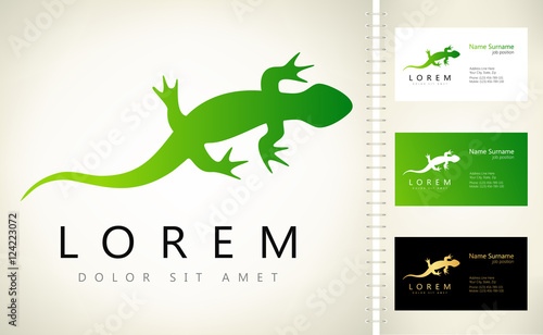 Lizard vector logo