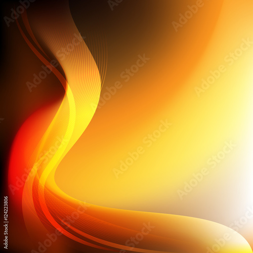 curve orange background