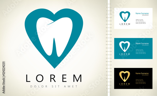 tooth logo. vector illustration.