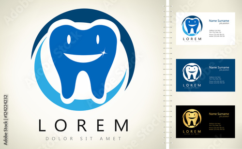 tooth logo. vector illustration.