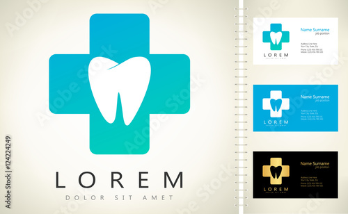 tooth logo. vector illustration.