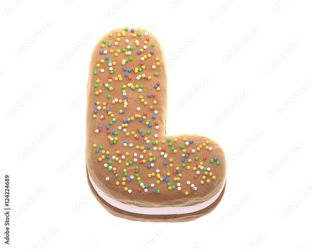 Sandwich Biscuits With cream font.
