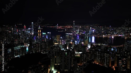 Wallpaper Mural Laser light show at  Hong kong city. Torontodigital.ca