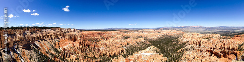 Bryce Point panorama, Bryce Canyon, blue sky