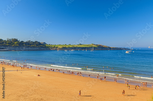beach view in the city of santander