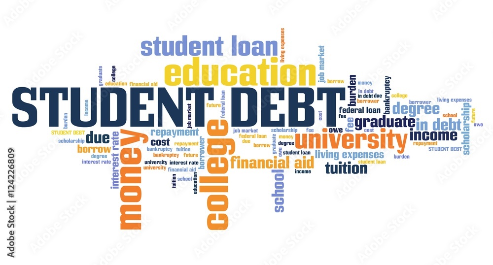 Fototapeta premium Student debt