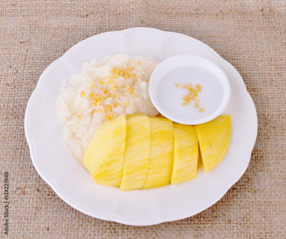 Mango with sticky rice Mango with sticky rice