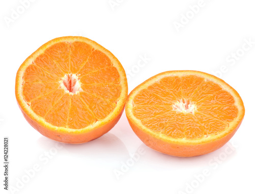 oranges on white background