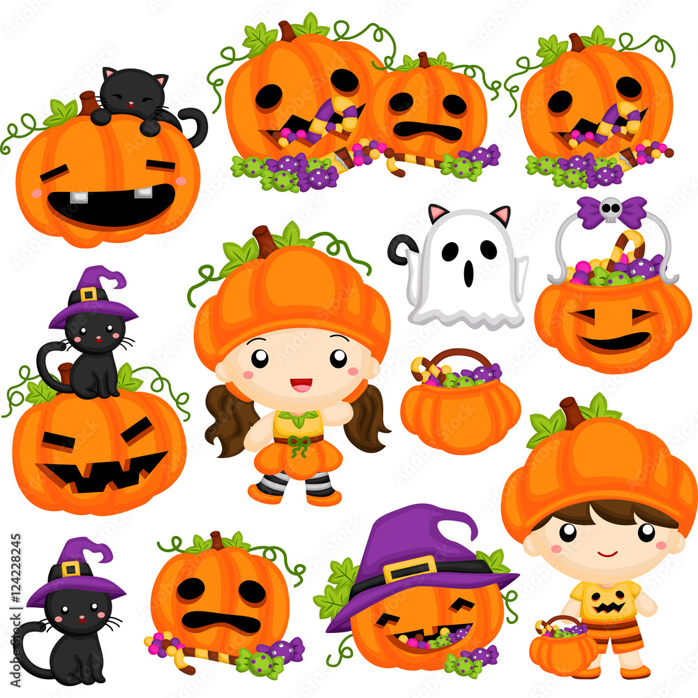 Halloween Pumpkin set Halloween Pumpkin set