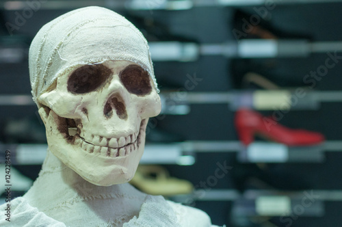 Fotografie mummified skull
