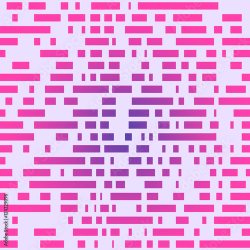 Seamless background with intermittent dashes in pink and purple tones.