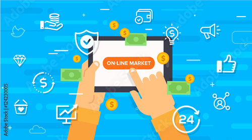 online market Concept.
