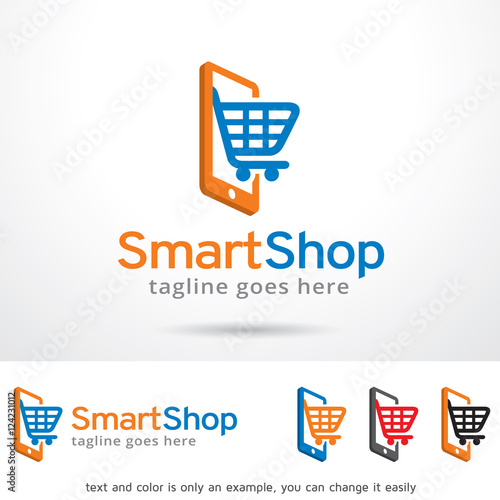 Smart Shop Logo Template Design Vector