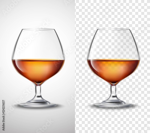 Wine glass With Alcohol Transparent Banners