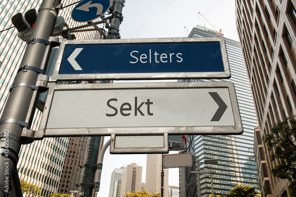 Fototapeta premium Schild 147 - Sekt