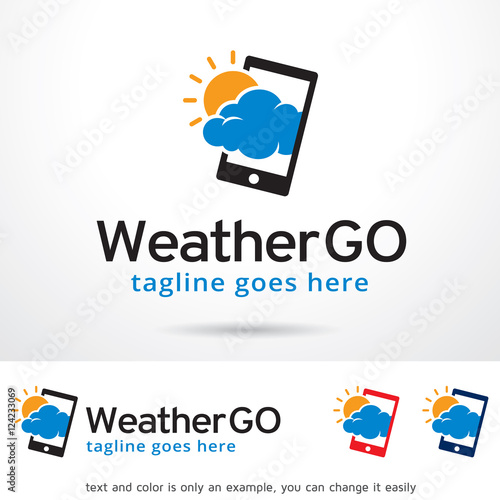 Weather Go Logo Template Design Vector