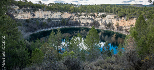 The round lakes in palancares, Cuenca photo