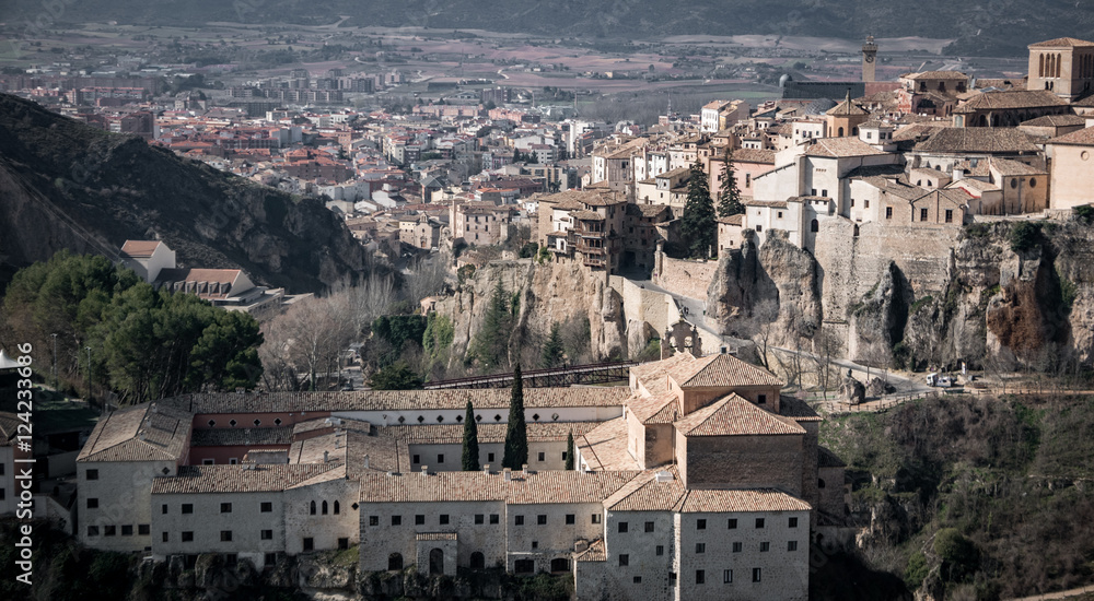 Cuenca old town with San Pablo convent