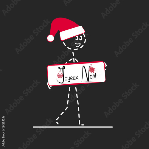 Personnage pointillés-Noël