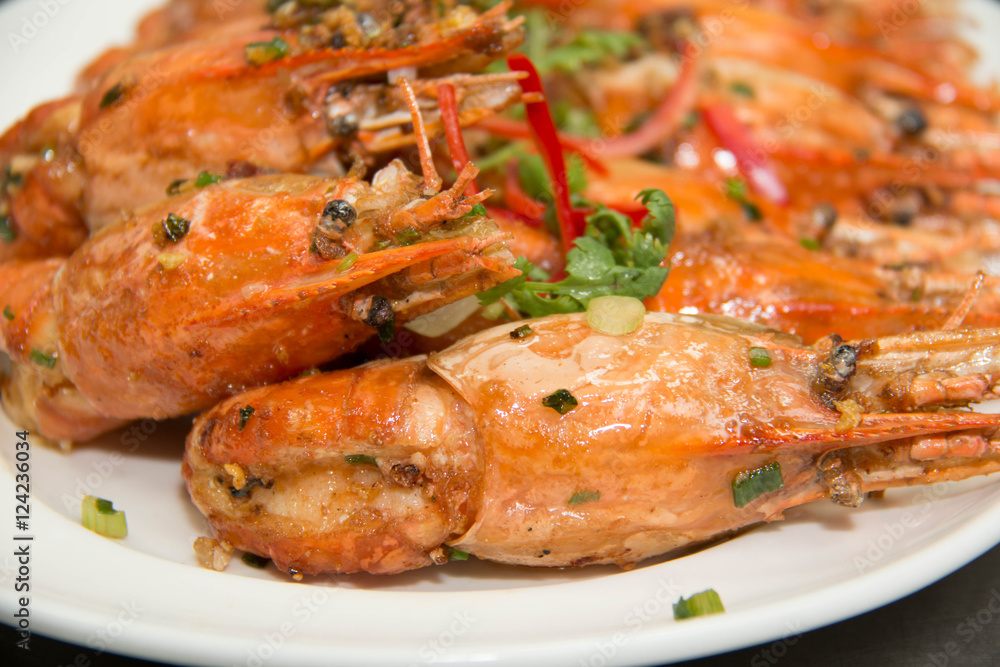  shrimp with black pepper Chinese food