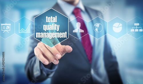 Quadro em tela Total Quality Management