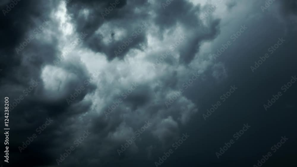 Lightning strikes in stormy clouds Lightning strikes in stormy clouds