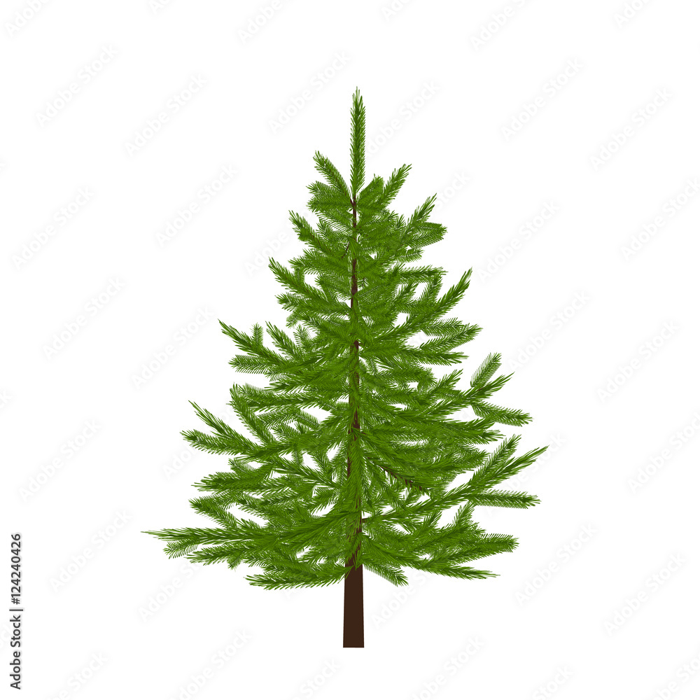 Green Tree. Christmas symbol. New Year. illustration Green Tree. Christmas symbol. New Year. illustration