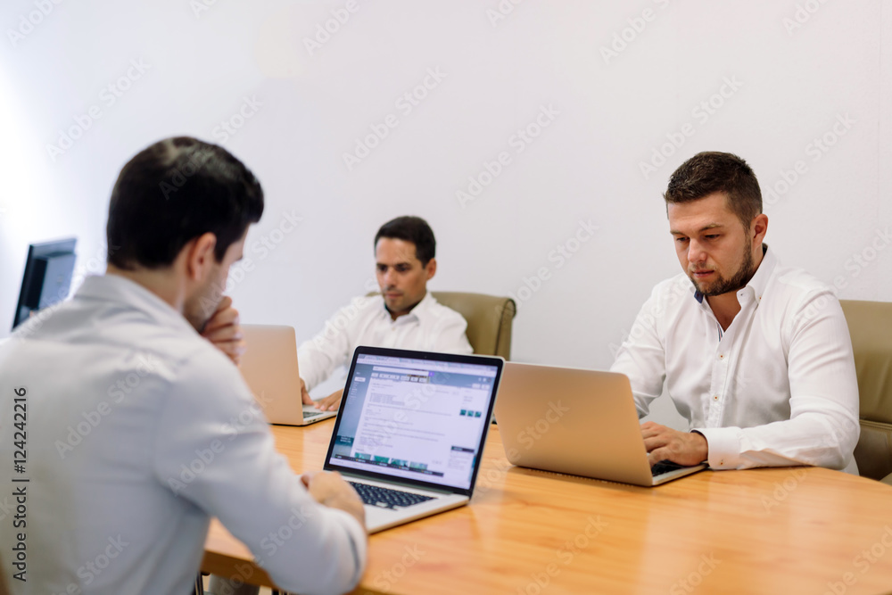 Businesspeople working in office Businesspeople working in office