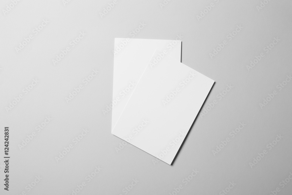 Blank A5 Flyer / Invitation Mock-up Blank A5 Flyer / Invitation Mock-up