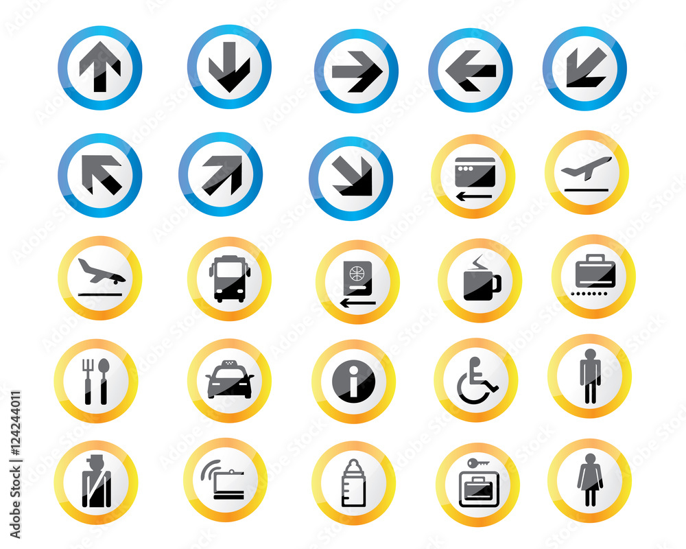 airport signs illustration airport signs illustration
