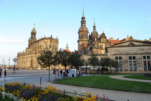 Hofkirche in Baroque Dresden, Germany