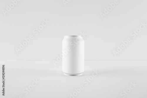 Blank Mock-up Cans on white background