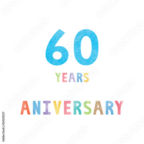 60 years anniversary celebration card