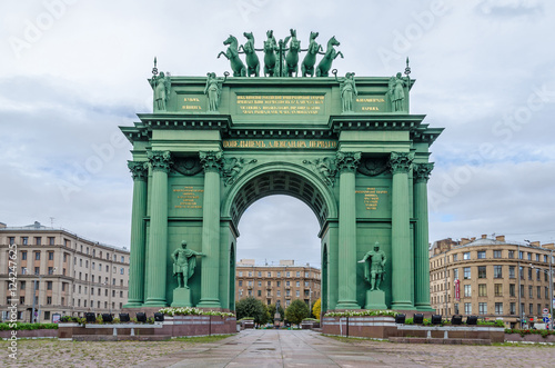 Narva Triumphal Arch in St.Petersburg, Russia
