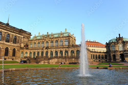 Zwinger museum and palace in Baroque Dresden  Germany