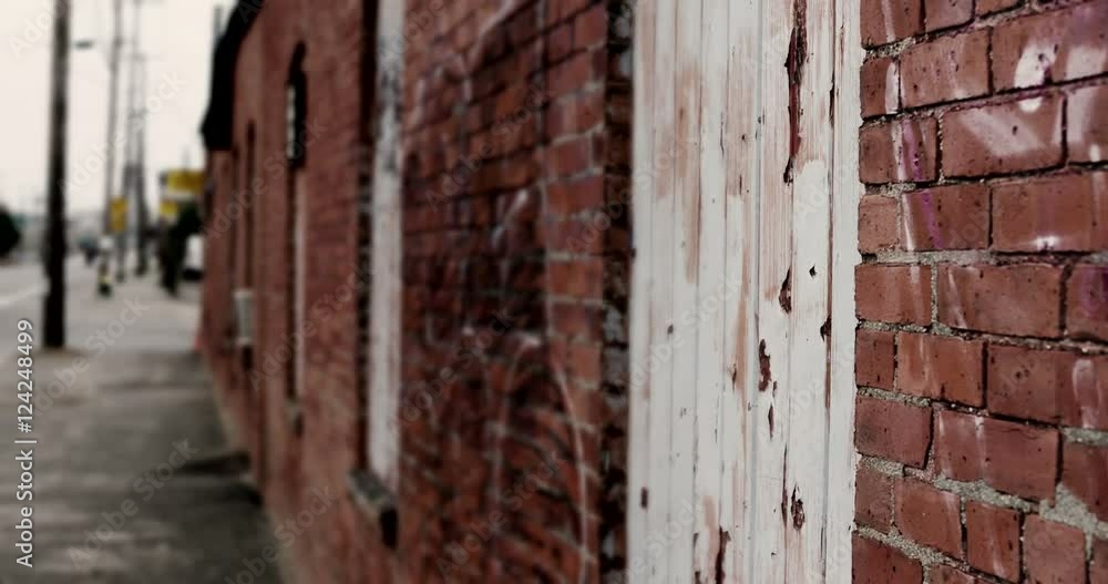 Close up of red brick wall Close up of red brick wall